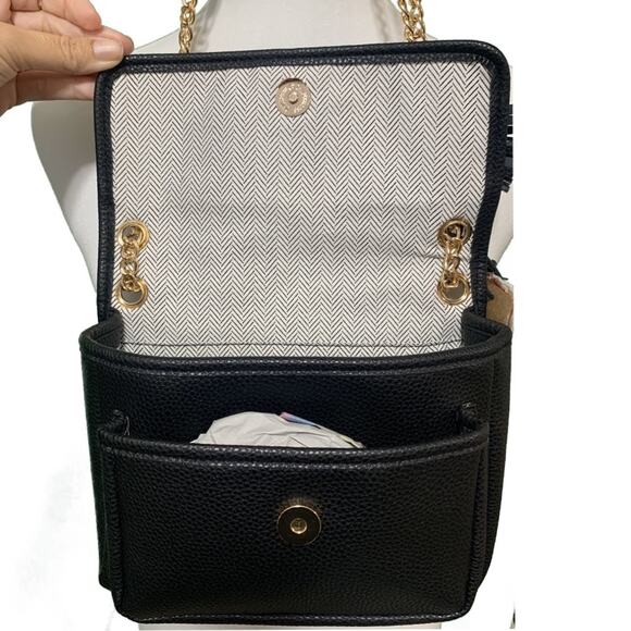 Like Dreams Black Faux Leather Chain Purse - Picture 3 of 5